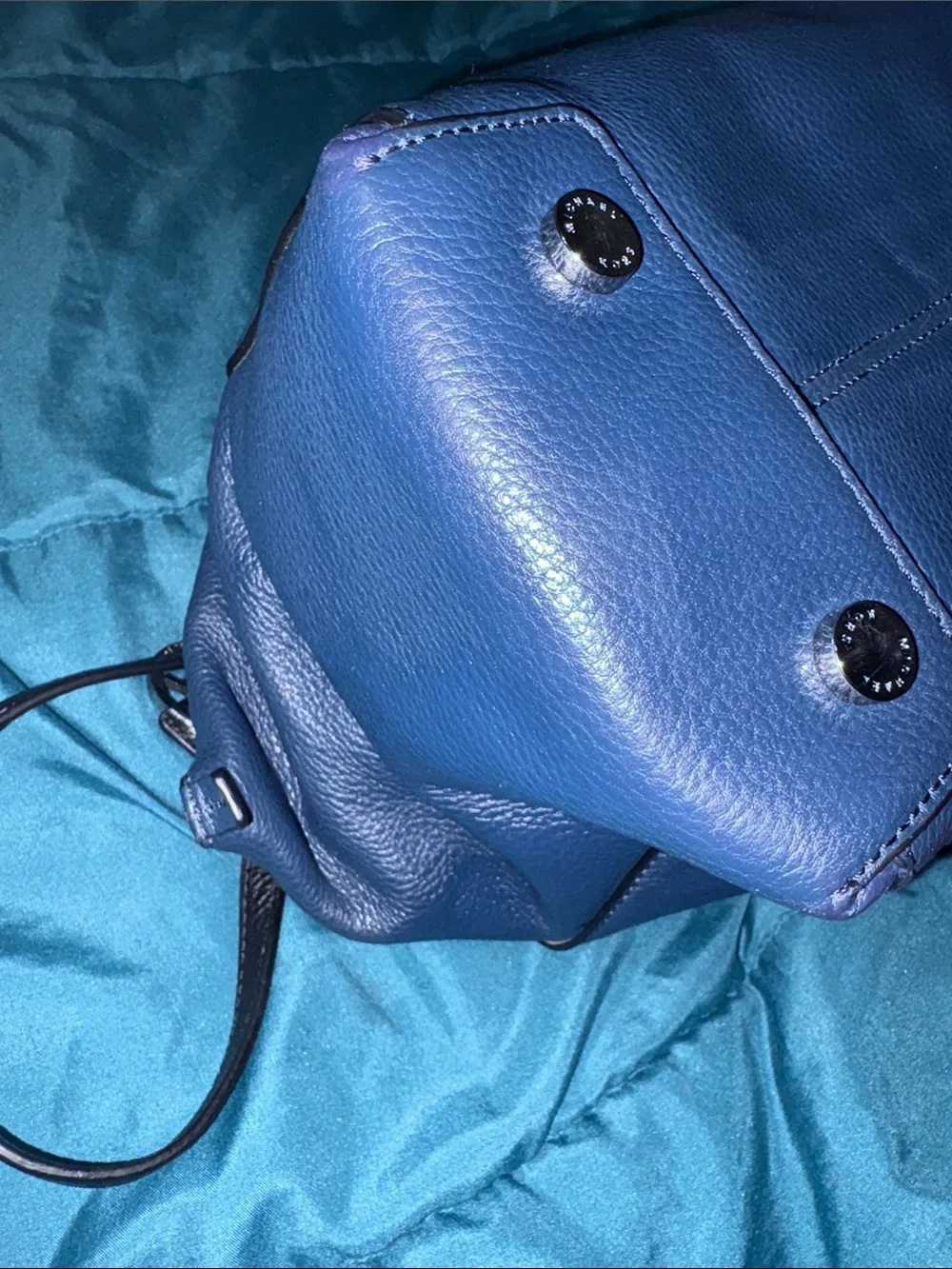 Michael Kors Riley Large Satchel -Dark / Navy Blue